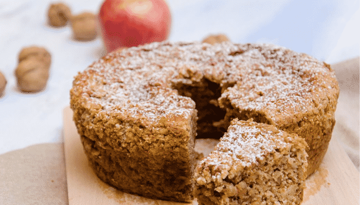 Bolo de Maçã e Nozes Um Charme e Uma Delicia de Provar Vem Ver