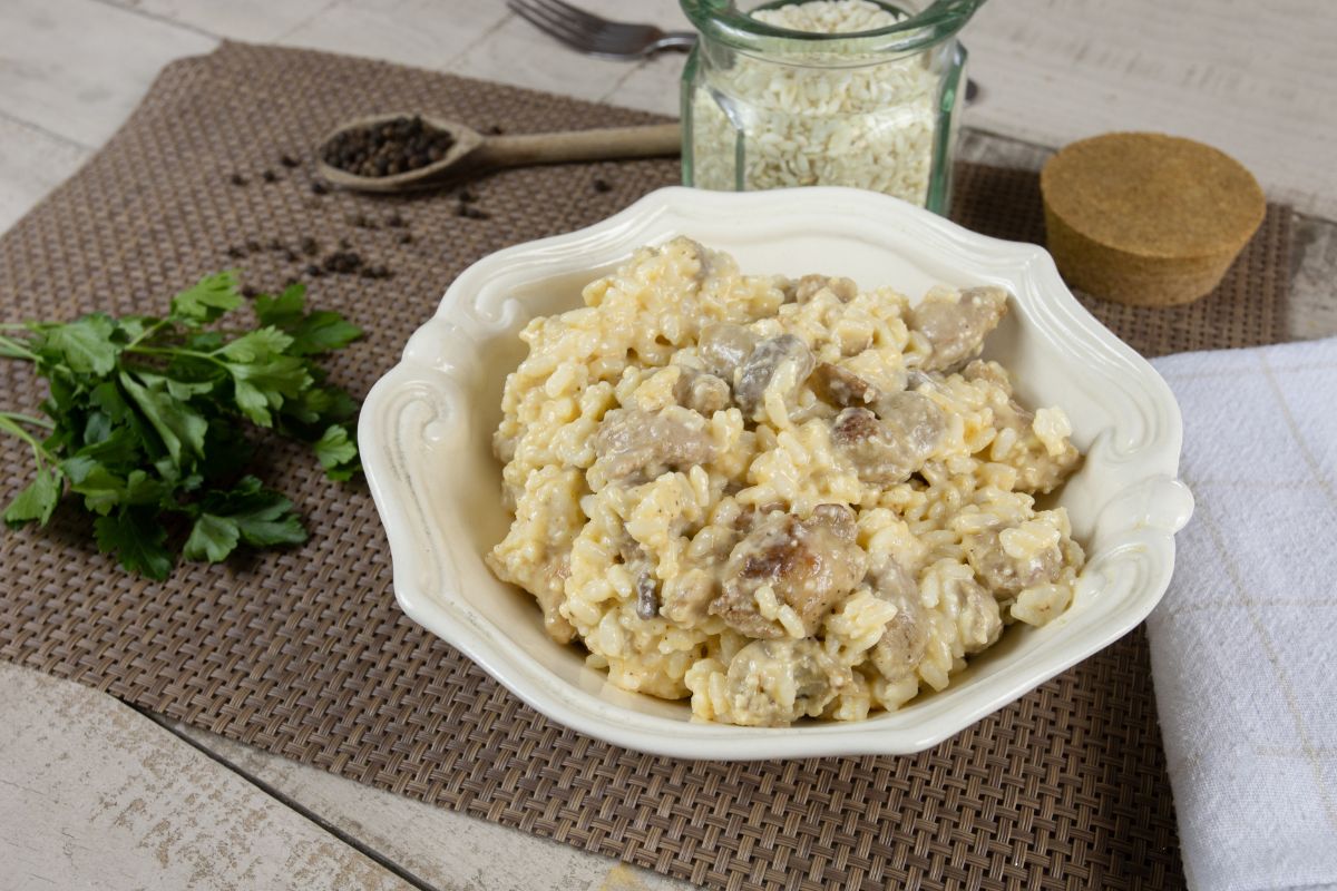 risoto de frango